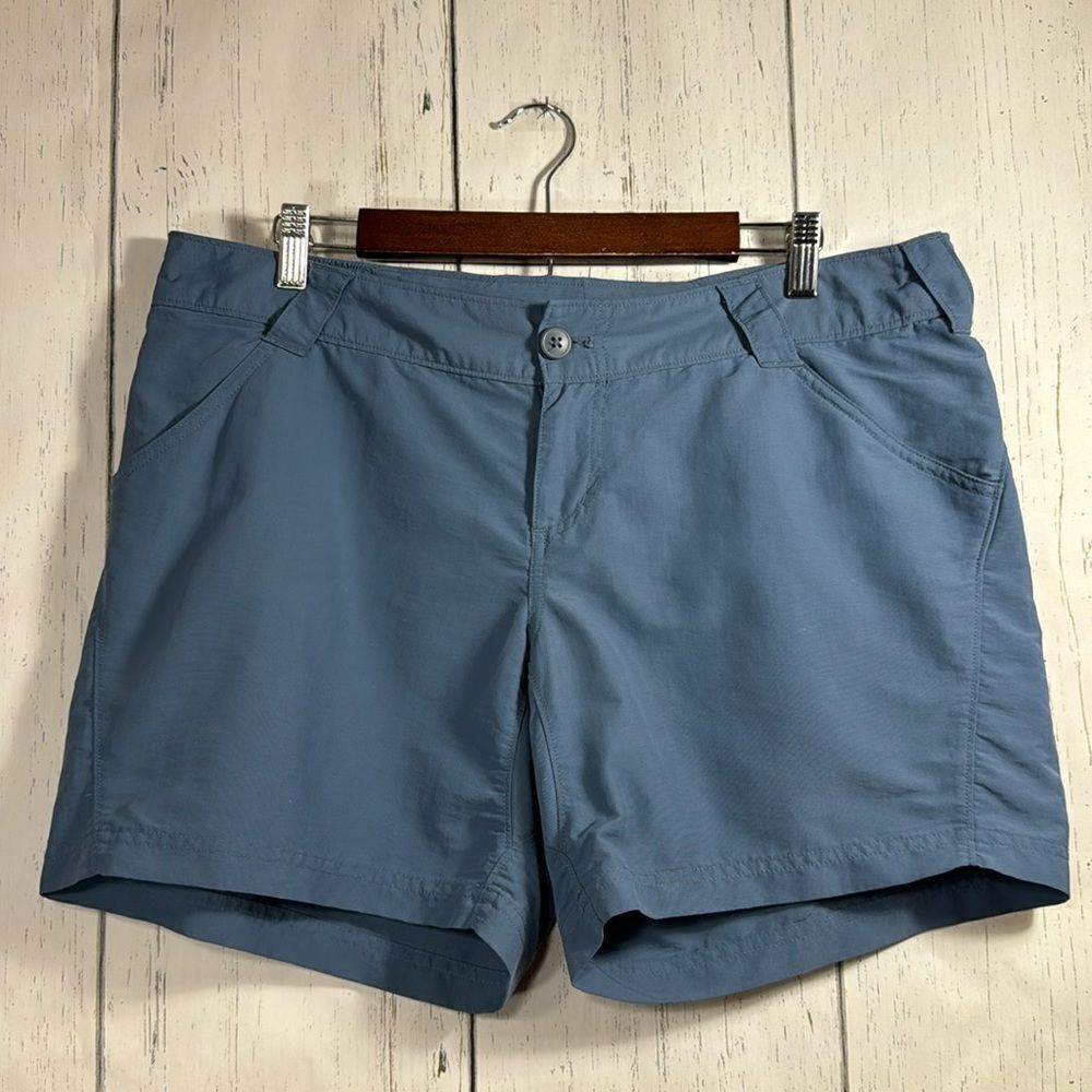 Columbia PGF Womens Blue Outdoor Blue Casual Lightweight Pockets Shorts